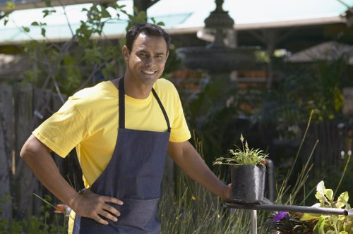 Professional patio washing service in White City