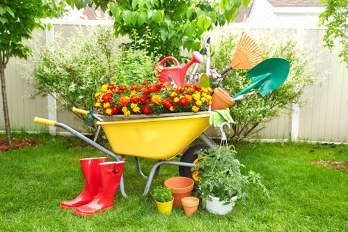 Commercial landscaping in White City with tidy greenery